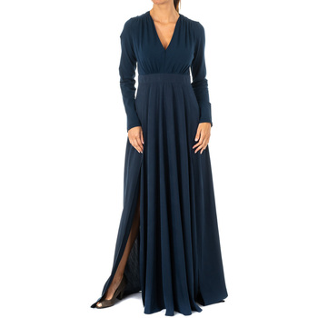 textil Mujer Vestidos largos La Martina KWD005-07017 Azul
