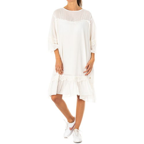 textil Mujer Vestidos cortos La Martina LWD006-00002 Blanco