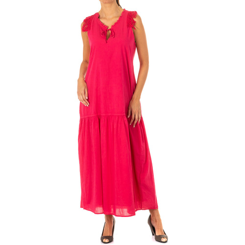 textil Mujer Vestidos largos La Martina LWD007-06072 Rosa