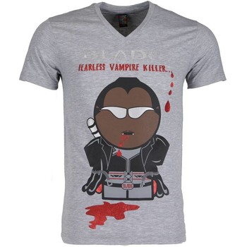 textil Hombre Camisetas manga corta Local Fanatic Blade Fearless Vampire Killer Gris