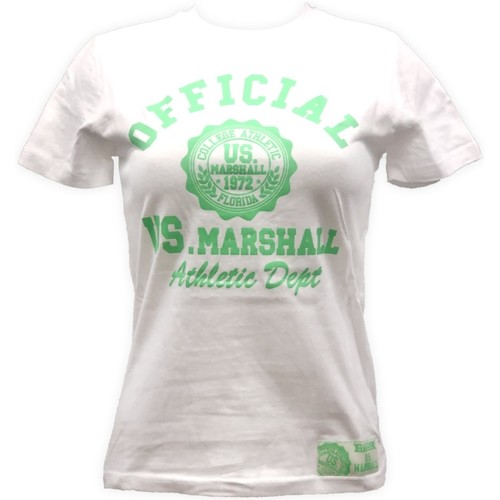 textil Mujer Camisetas manga corta Sweet Company T-shirt US Marshall Blanc florida Blanco