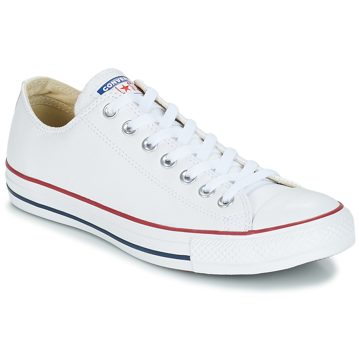 Brillar El diseño Napier Converse Chuck Taylor All Star CORE LEATHER OX Blanco - Envío gratis |  Spartoo.es ! - Zapatos Deportivas bajas 64,00 €