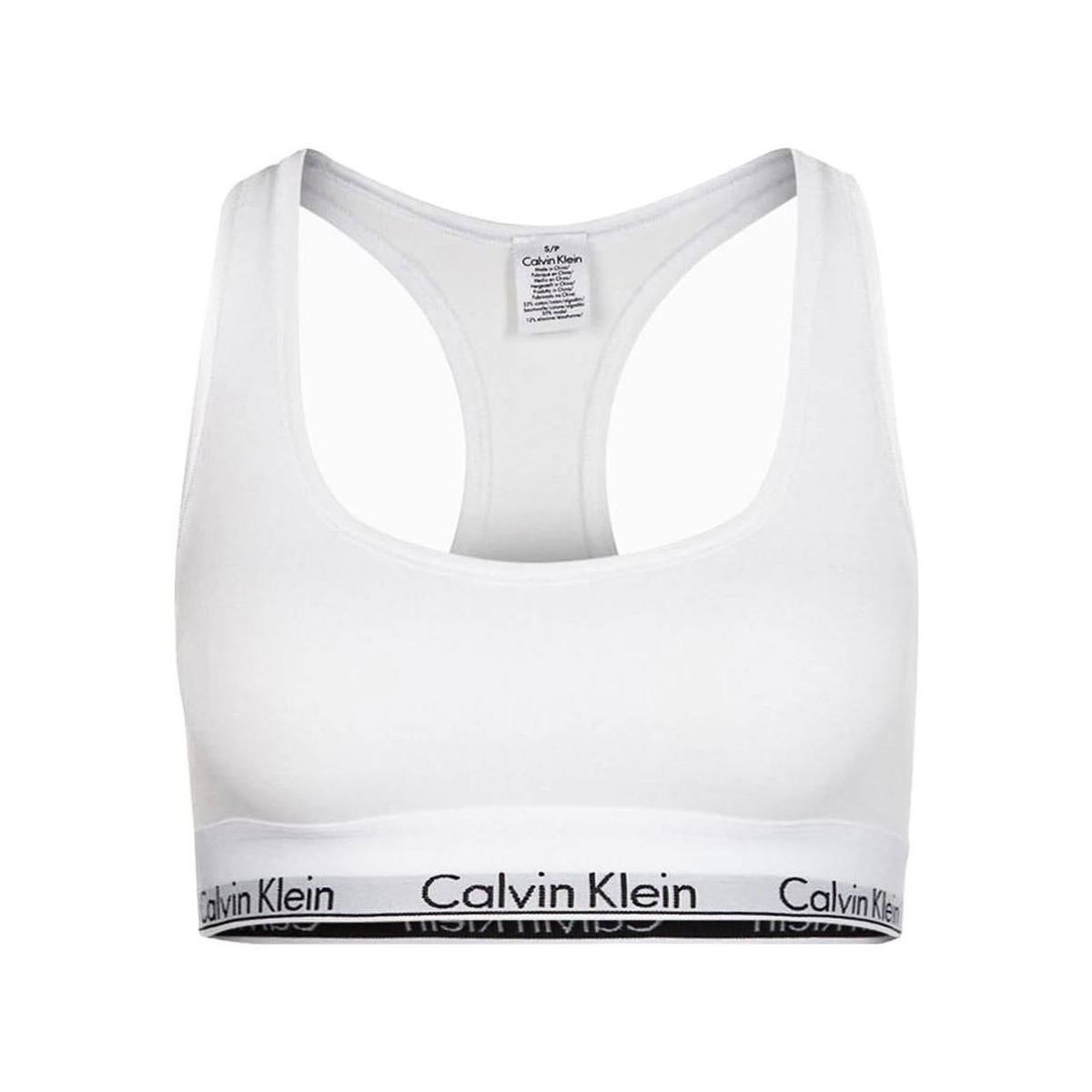 textil Mujer Sujetador deportivo  Calvin Klein Jeans BRALETTE Blanco