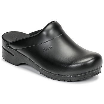 Zapatos Hombre Zuecos (Clogs) Sanita KARL OPEN Negro