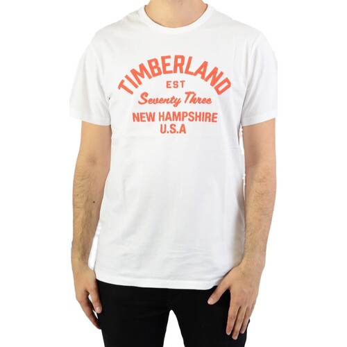 textil Hombre Camisetas manga corta Timberland 135473 Blanco