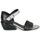 Zapatos Mujer Sandalias Fru.it LEMMINE Negro / Blanco