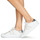 Zapatos Mujer Zapatillas bajas Geox D PONTOISE Blanco / Plata