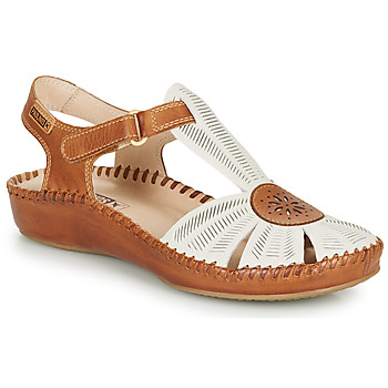 Zapatos Mujer Sandalias Pikolinos P. VALLARTA 655 Blanco / Camel