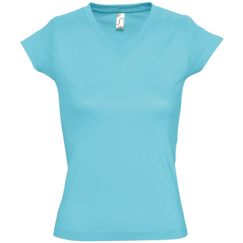 textil Mujer Camisetas manga corta Sols MOON COLORS GIRL Azul