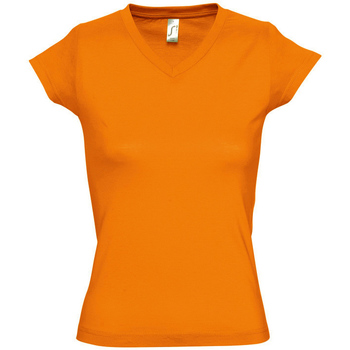 textil Mujer Camisetas manga corta Sols MOON COLORS GIRL Naranja