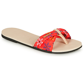 Zapatos Mujer Sandalias Havaianas YOU SAINT TROPEZ Beige / Rojo