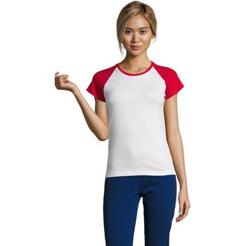 textil Mujer Camisetas manga corta Sols MILKY BICOLOR SPORT Multicolor