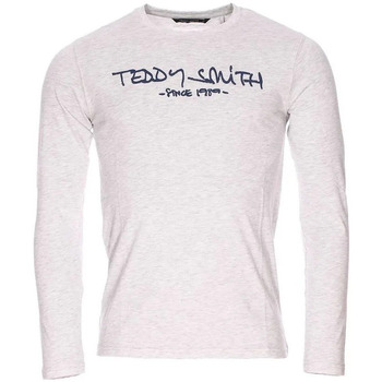 textil Hombre Camisetas manga larga Teddy Smith  Gris