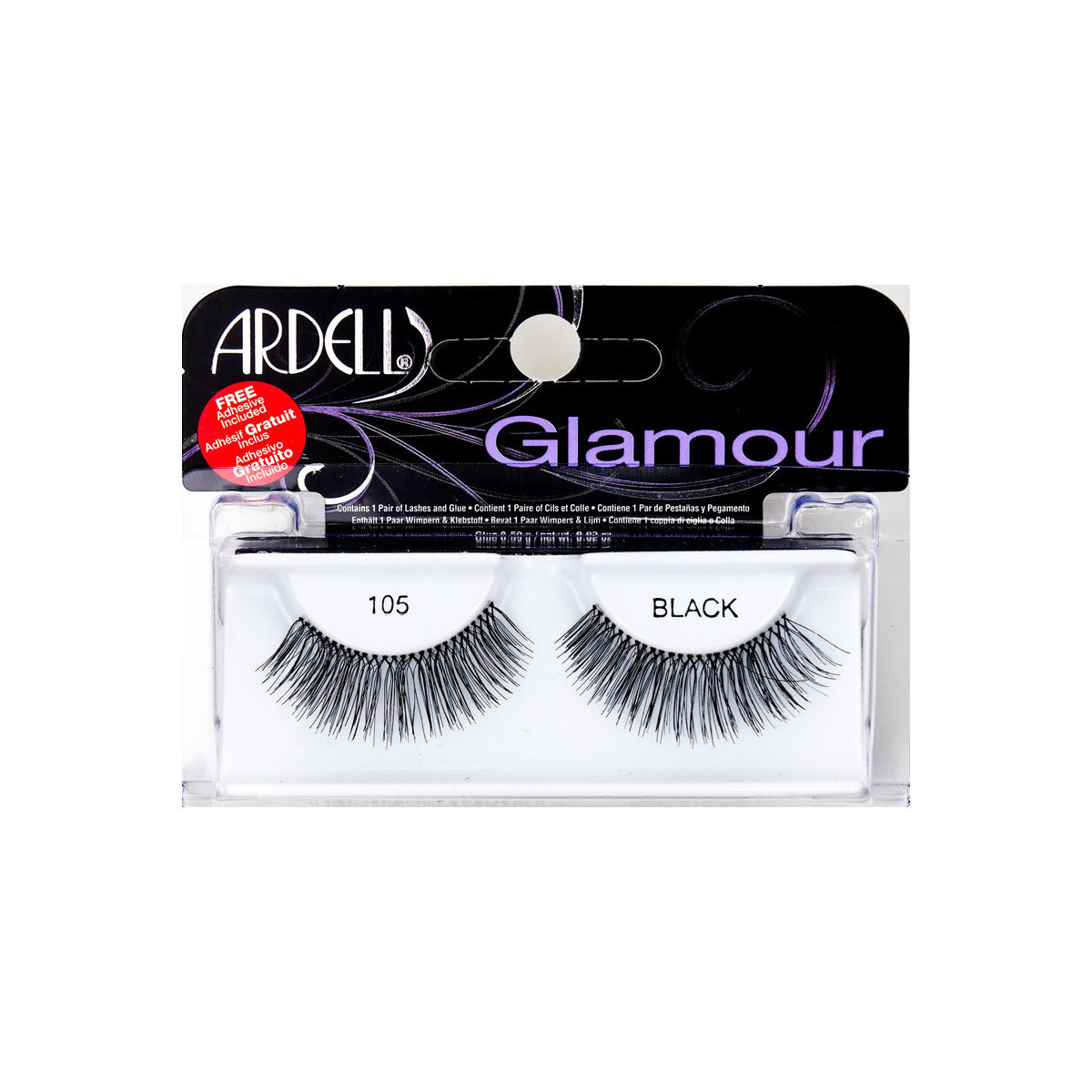 Belleza Mujer Máscaras de pestañas Ardell Glamour Pestañas 105-black 