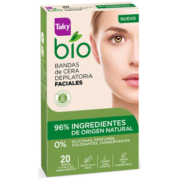 Belleza Mujer Tratamiento corporal Taky Bio Natural 0% Bandas De Cera Faciales Depilatorias 