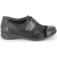 Zapatos Mujer Derbie & Richelieu Boissy Derby 7510 Noir Texturé Negro