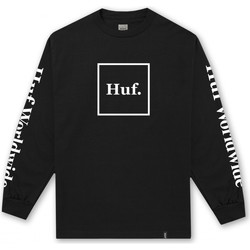 textil Hombre Tops y Camisetas Huf T-shirt domestic ls Negro