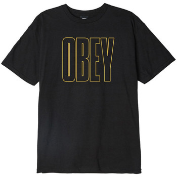 textil Hombre Tops y Camisetas Obey worldwide line Negro