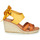 Zapatos Mujer Sandalias Pataugas FIONA Cognac / Amarillo