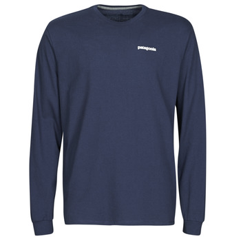 textil Hombre Camisetas manga larga Patagonia M's L/S P-6 Logo Responsibili-Tee Marino