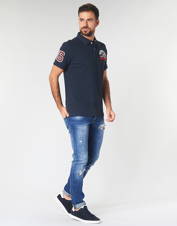 Superdry CLASSIC SUPERSTATE S/S POLO Azul