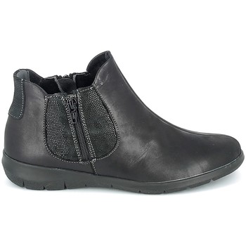 Zapatos Mujer Botines Boissy Boots Noir texturé Negro