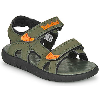 Zapatos Niños Sandalias Timberland PERKINS ROW 2-STRAP Verde / Naranja