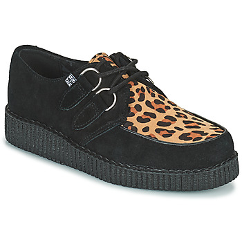 Zapatos Derbie TUK LOW FLEX ROUND TOE CREEPER Negro / Leopardo
