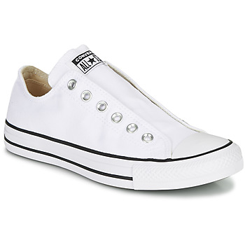 Zapatos Mujer Slip on Converse CHUCK TAYLOR ALL STAR SLIP CORE BASICS Blanco