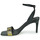 Zapatos Mujer Sandalias Tosca Blu LA-DIGUE Negro / Serpiente / Amarillo