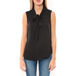 textil Mujer Tops / Blusas Vero Moda Heston S/L Bow Top 10099278 Noir Negro