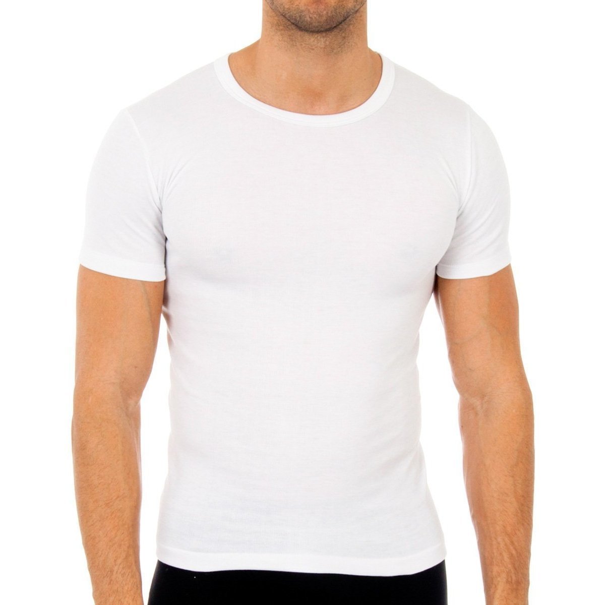 textil Hombre Camisetas manga corta Abanderado 0806-BLANCO Blanco