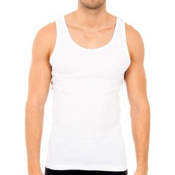 textil Hombre Camisetas sin mangas Abanderado 0980-BLANCO Blanco