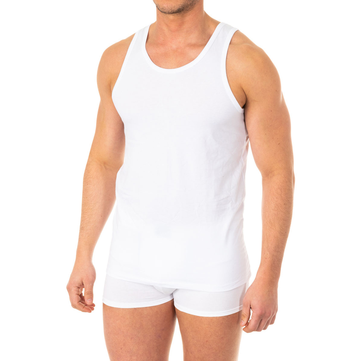 Ropa interior Hombre Camiseta interior Abanderado A040Z-BLANCO Blanco