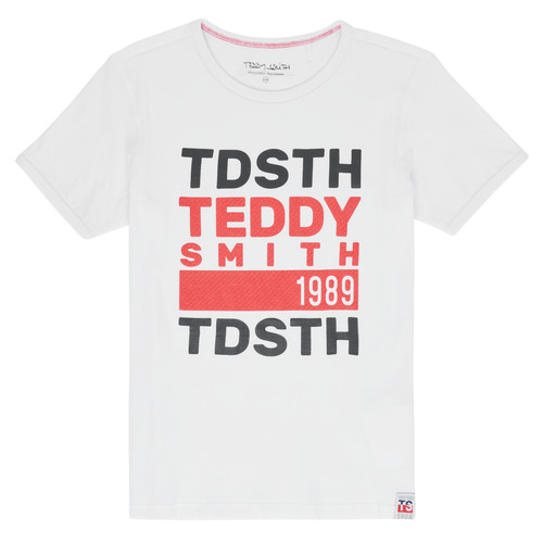 textil Niño Camisetas manga corta Teddy Smith DUSTIN Blanco