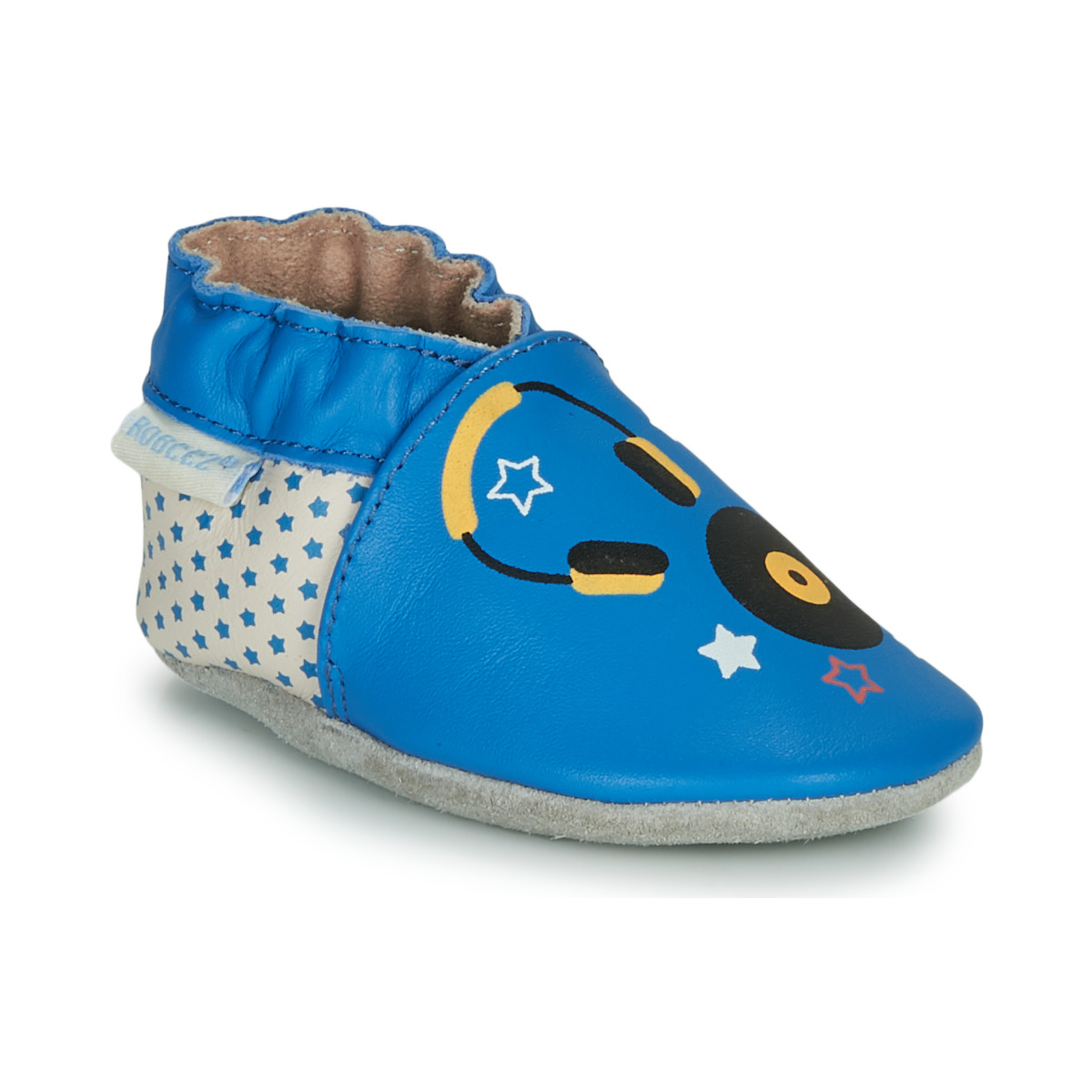 Zapatos Niños Pantuflas Robeez MUSIC SOUND Azul / Beige