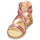 Zapatos Niña Sandalias Citrouille et Compagnie IMOURAT Rosa / Gold
