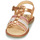 Zapatos Niña Sandalias Citrouille et Compagnie GROUFLA Oro / Colores / Metalizado  / Rosa