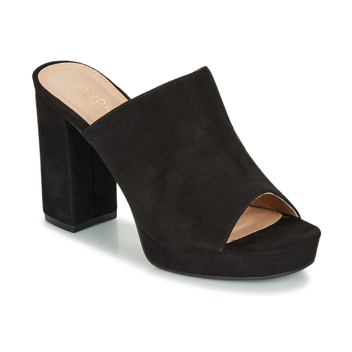 Zapatos Mujer Zuecos (Mules) André MELINDA Negro