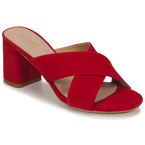 Zapatos Mujer Zuecos (Mules) André JULITTA Rojo