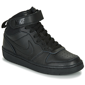 Zapatos Niños Zapatillas altas Nike COURT BOROUGH MID 2 GS Negro