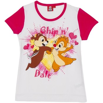 textil Niña Camisetas manga corta Disney WD26120-FUCSIA Rosa