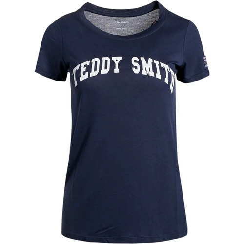 textil Mujer Camisetas manga corta Teddy Smith  Azul
