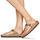 Zapatos Mujer Chanclas Birkenstock GIZEH Oro / Leopardo