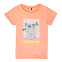 textil Niña Camisetas manga corta 3 Pommes LEA Naranja