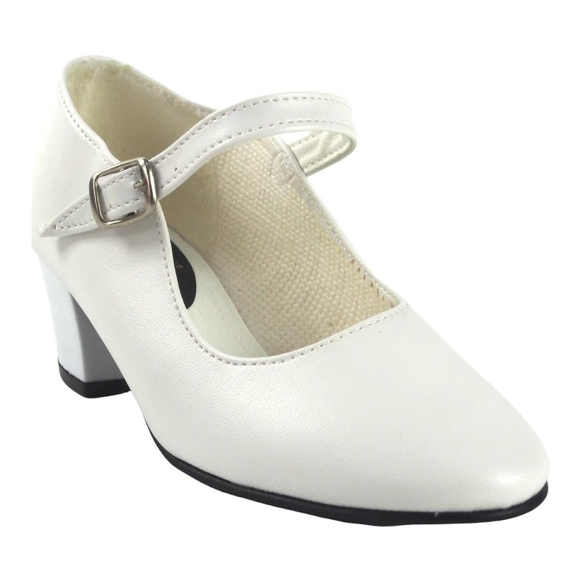 Zapatos Niña Multideporte Bienve Zapato  flamenca-correa blanco Blanco
