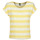 textil Mujer Camisetas manga corta Vero Moda  Amarillo / Blanco