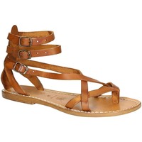 Zapatos Mujer Sandalias Gianluca - L'artigiano Del Cuoio 564 D CUOIO CUOIO Marrón