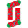 Ropa interior Hombre Calcetines Happy socks Christmas cracker holly gift box Multicolor