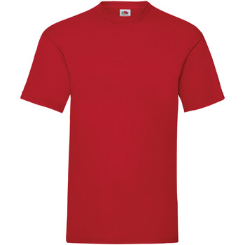 textil Hombre Camisetas manga corta Fruit Of The Loom 61036 Rojo